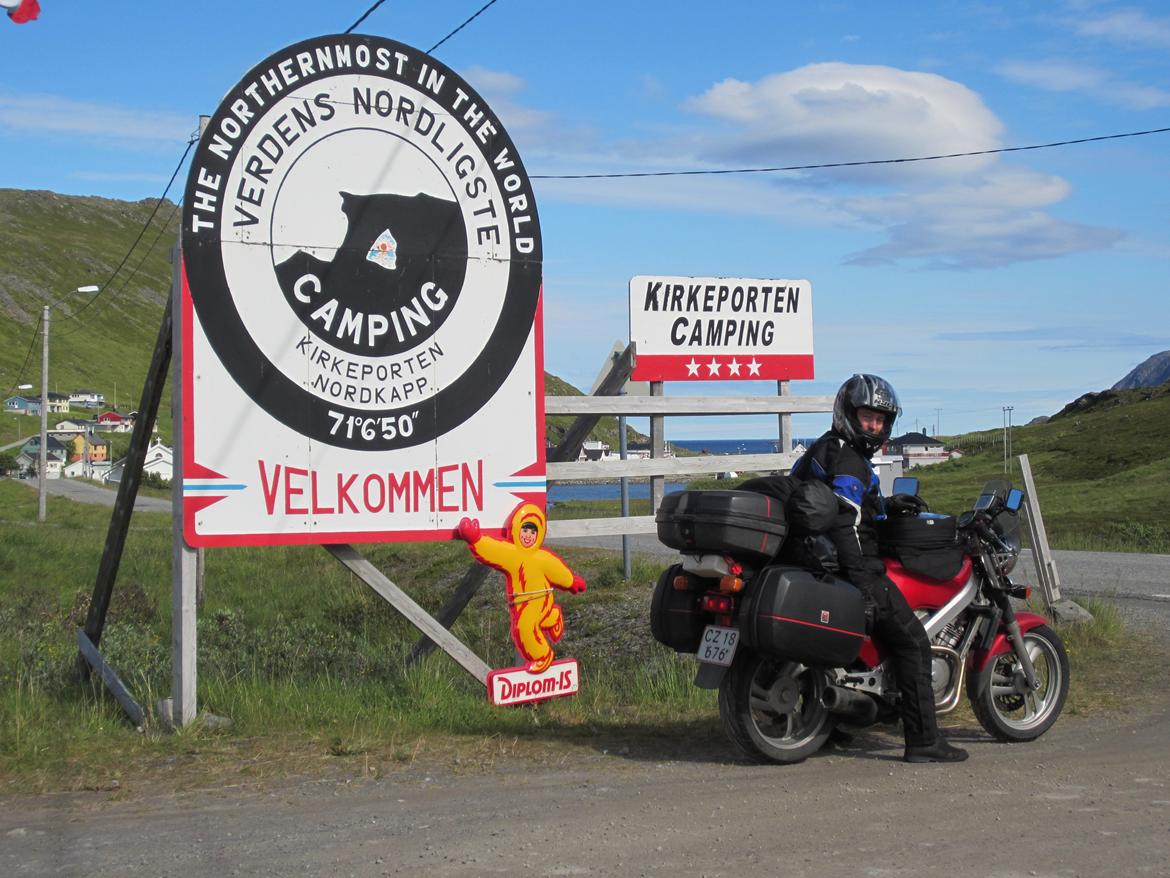 Honda NTV 650 (SOLGT D. 09-10-13) - Besøg på verdens nordligste campingplads (få km fra Nordkapp) - August 2012 billede 4