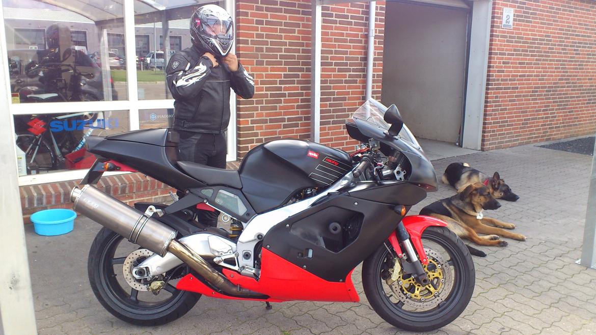 Aprilia RSV MILLE !solgt! - første tur efter der var kommet den nye motor i hos carstens mc i varde. billede 2