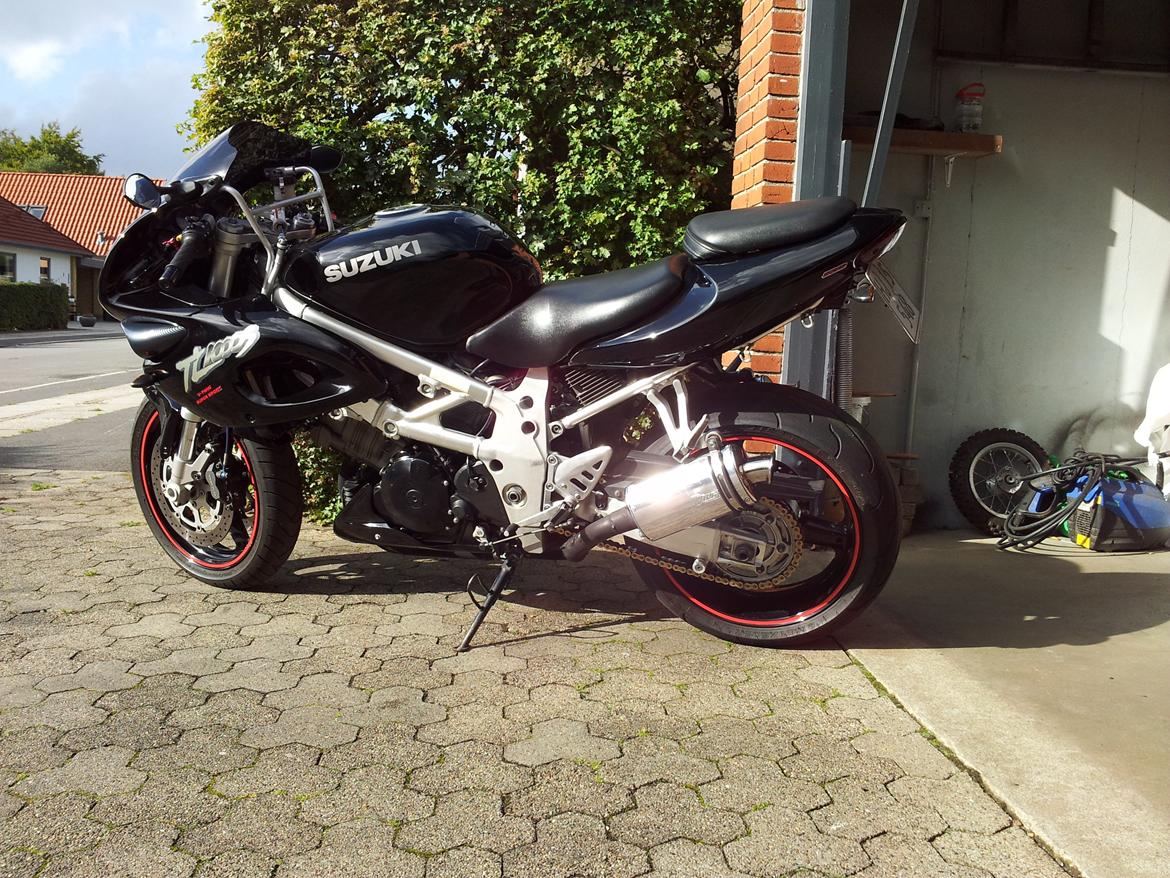 Suzuki TL 1000 S - Med små spejle og plov, som den ser ud lige nu. billede 7