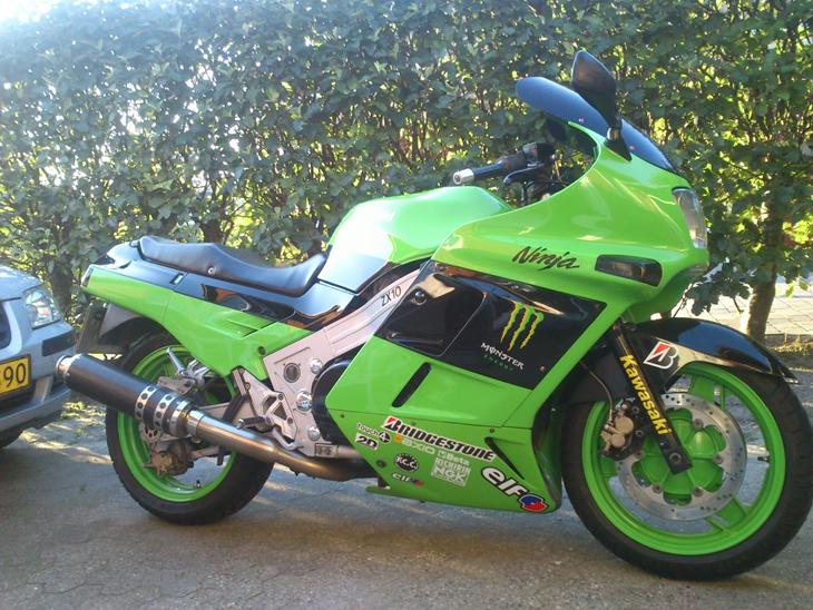 Kawasaki ZX10 tidl.mc ..solgt - nu med helt nye monster kawasaki decals billede 1