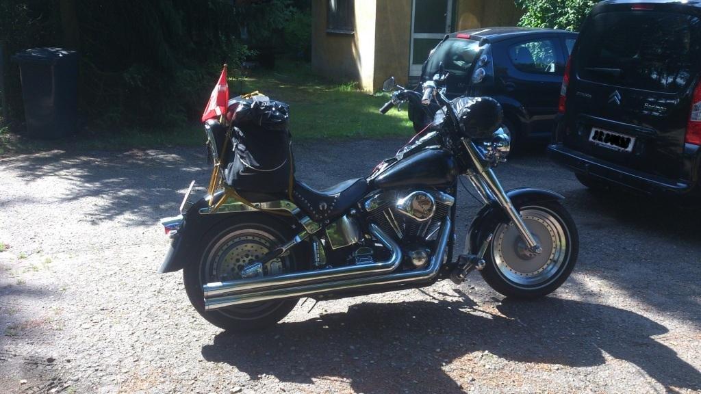 Harley Davidson Fatboy Solgt - Start på en weekend tur til Tyskland billede 7