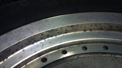 Harley Davidson Fatboy Solgt - Før polering billede 10