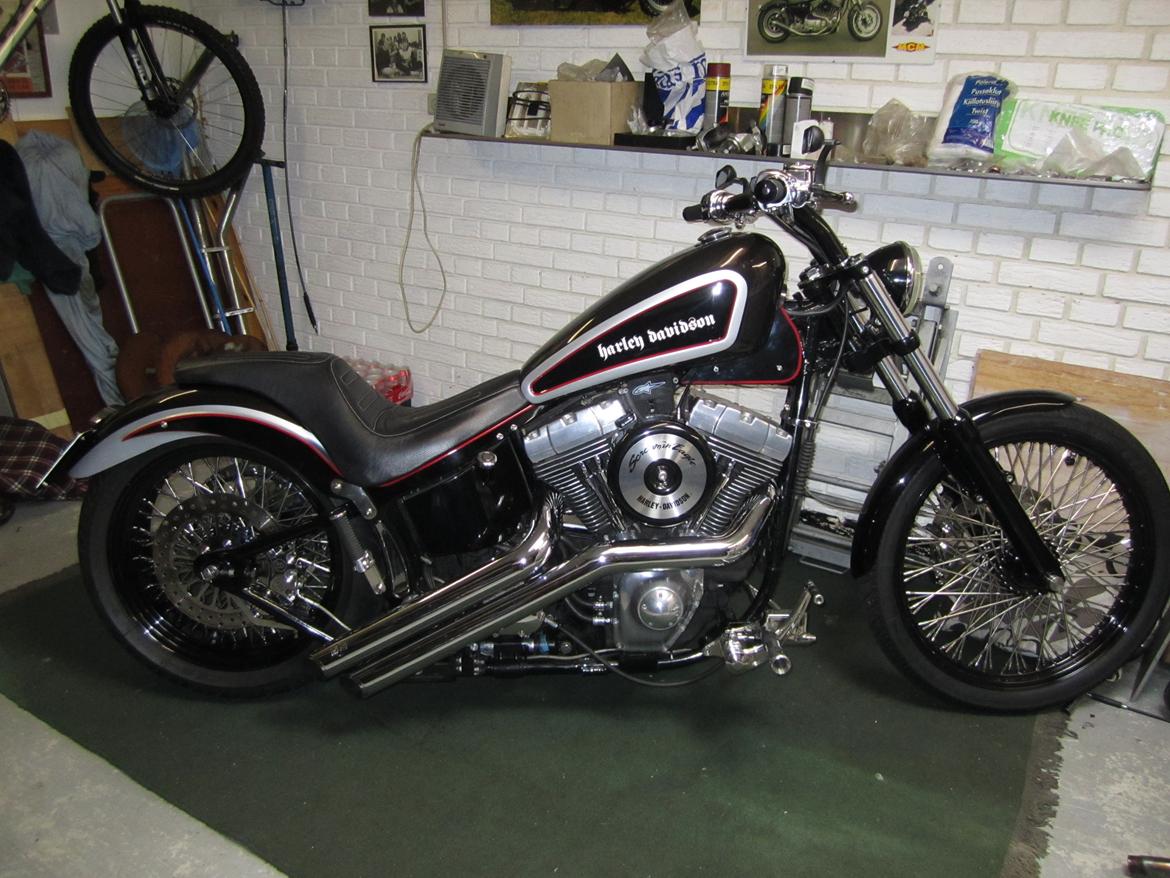 Harley Davidson Softail - Farveskift til mørkebrun metalic .. billede 10