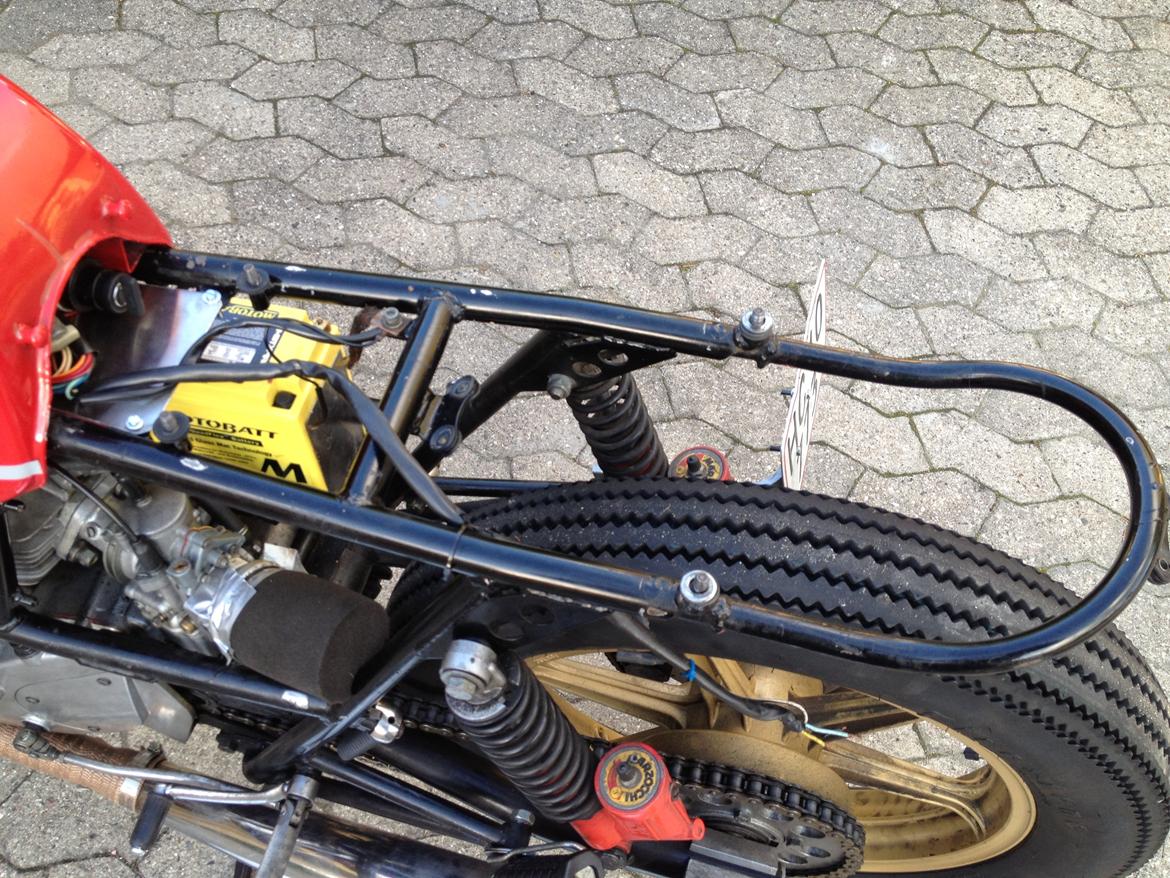 Ducati 650 SL Pantah Cafe Racer - Bagende inden den blev forkortet. billede 10
