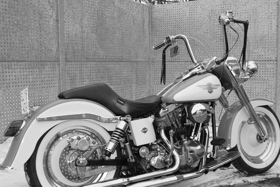 Harley Davidson FLH Duo Glide - Solgt !! - 11" progresive dæmpere i bag... Skal do ha andre rør da dem jeg har nu sidder meget lavt... billede 14