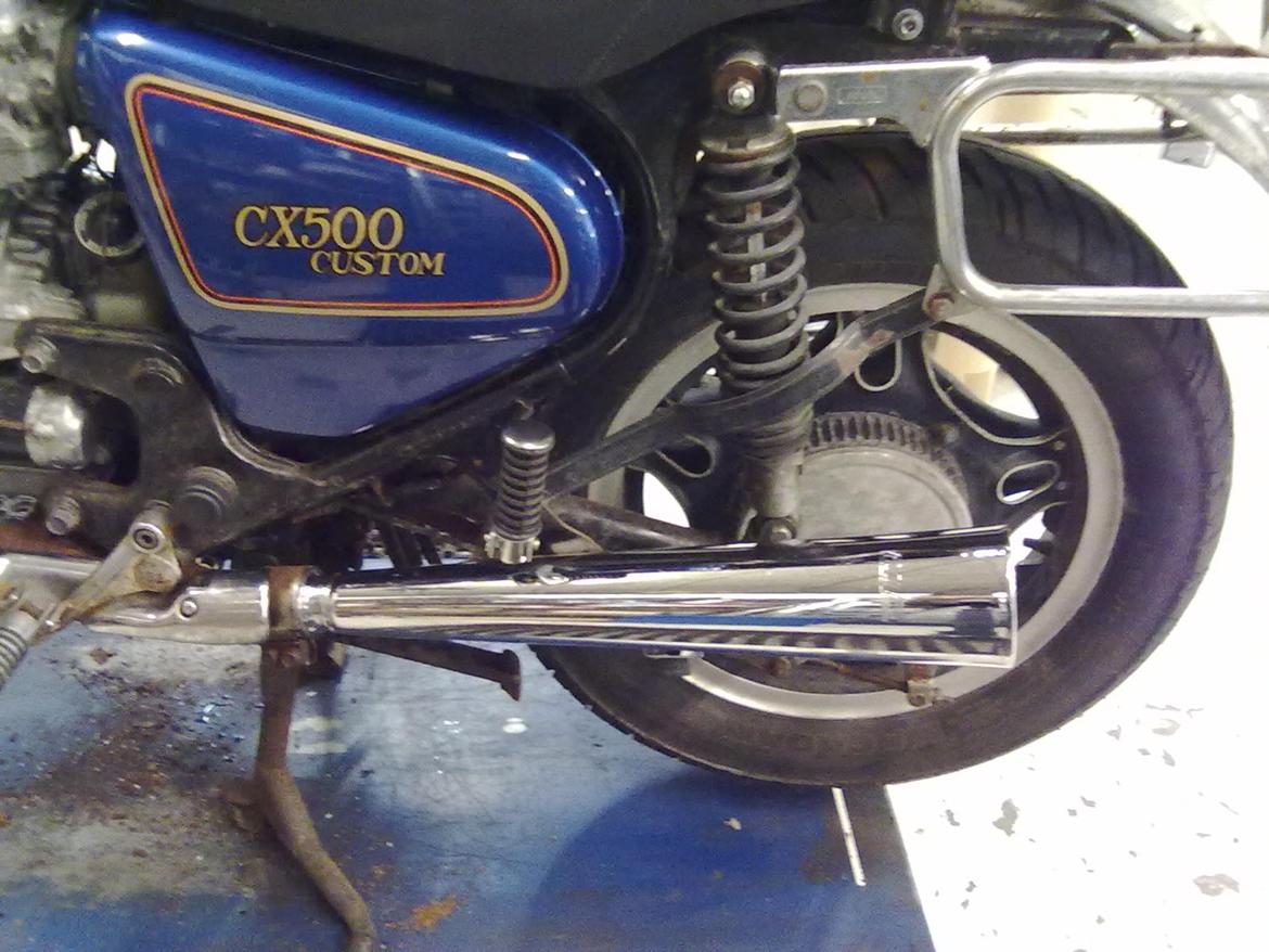 Honda cx500 custom - pæne udstødninger billede 11