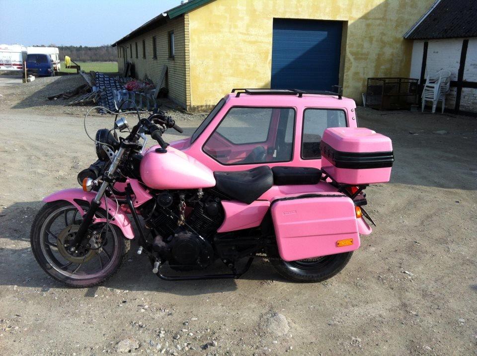 Yamaha xv 1000 tr1 m. sidevogn billede 1