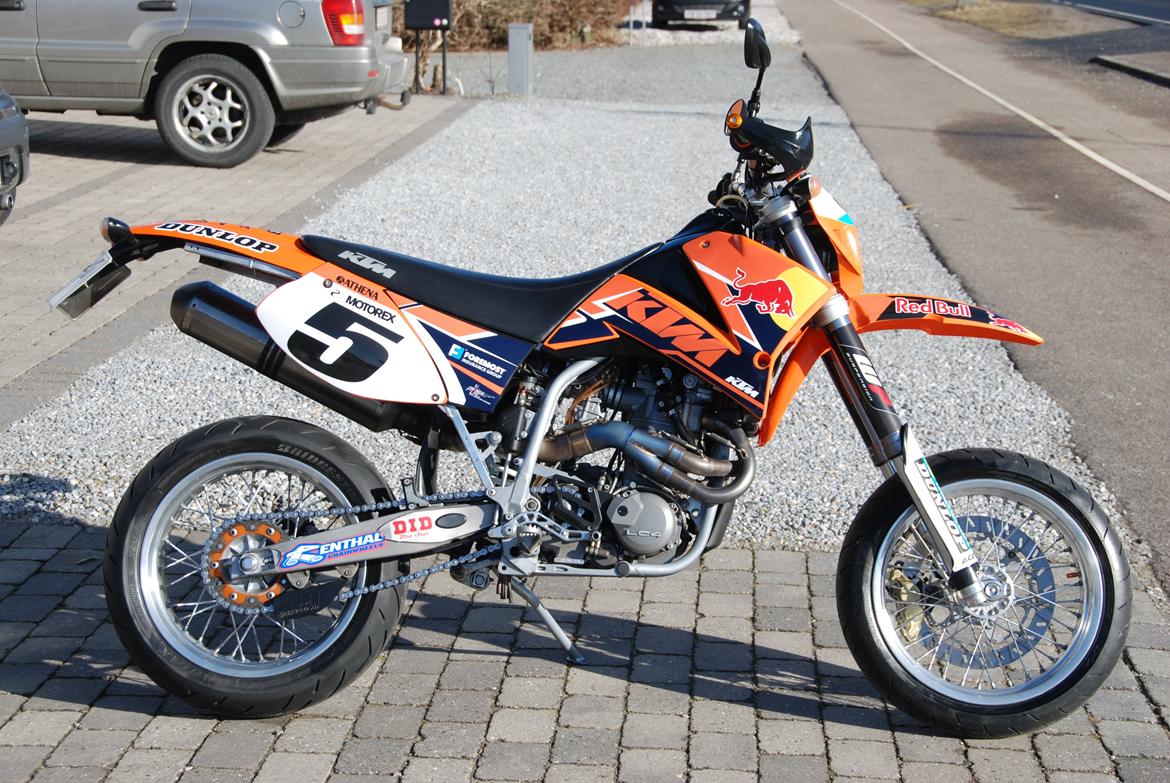 KTM 660 smc - Trukket op til vejen..Klar til start:: billede 5