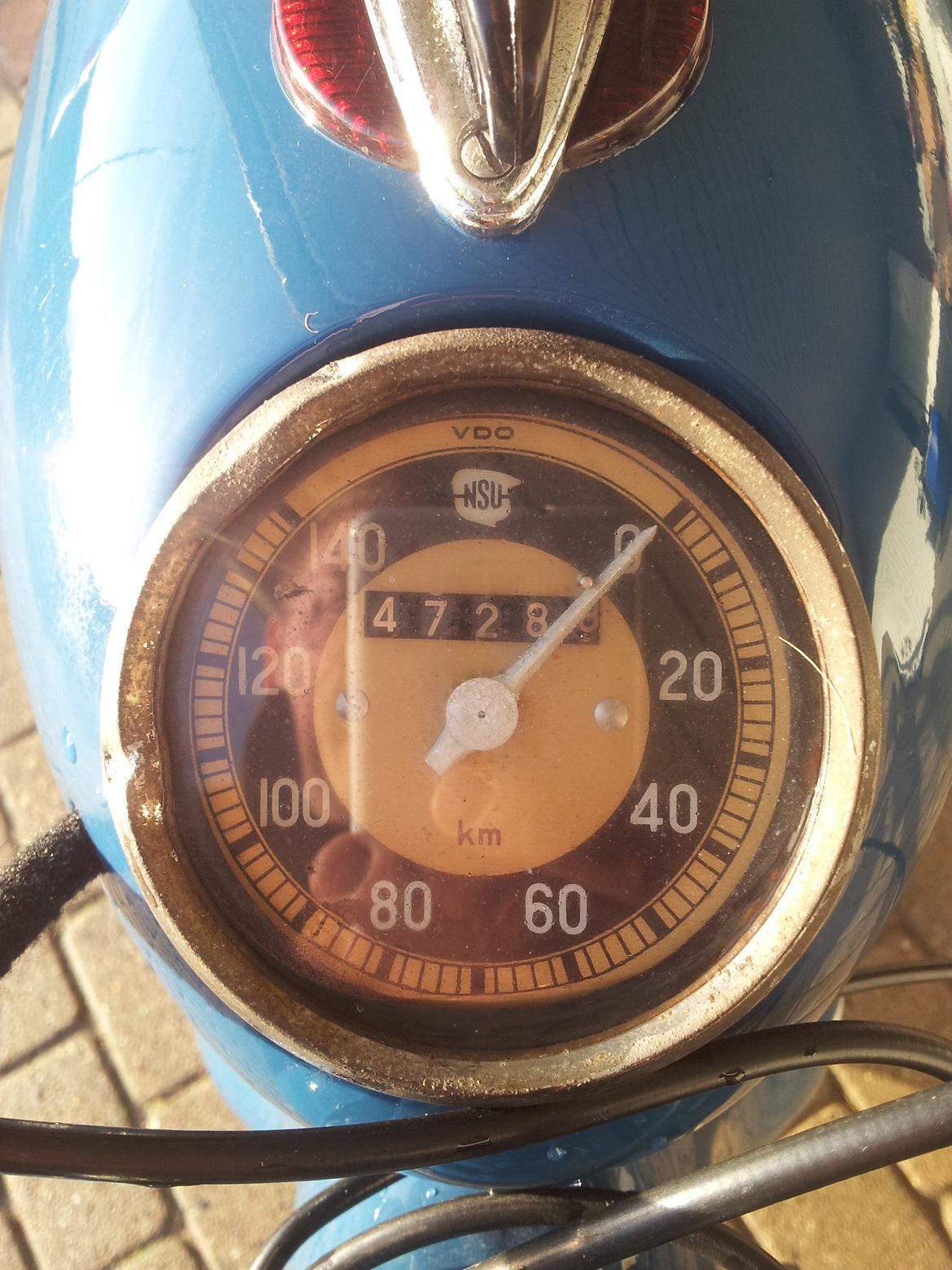 NSU Super Max - originalt speedometer billede 7