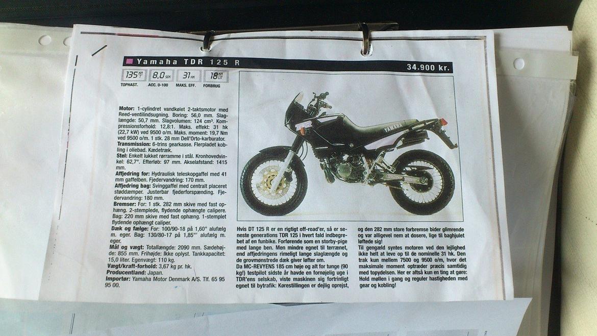 Yamaha TDR 125 billede 8