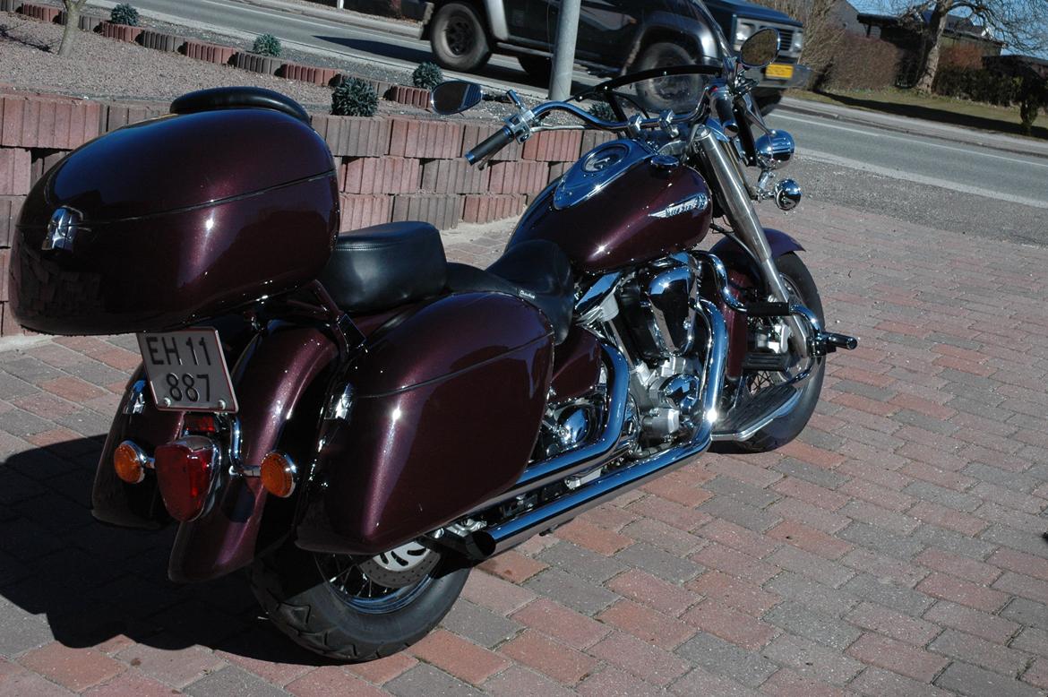 Yamaha xv 1600 Wild Star - Regntøj i den ene sidetaske billede 10