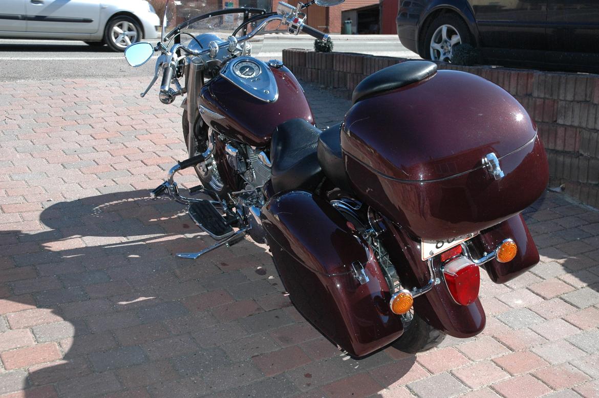 Yamaha xv 1600 Wild Star - Kaffe, sodvand og madpakken i den anden sidetaske billede 11