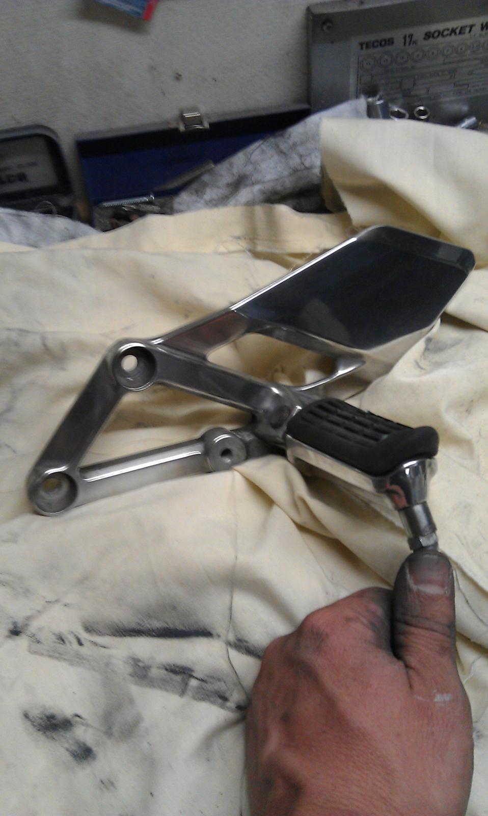 Honda Cbr 600 F2 PC25 - fodhvilder i v. side nypoleret billede 7