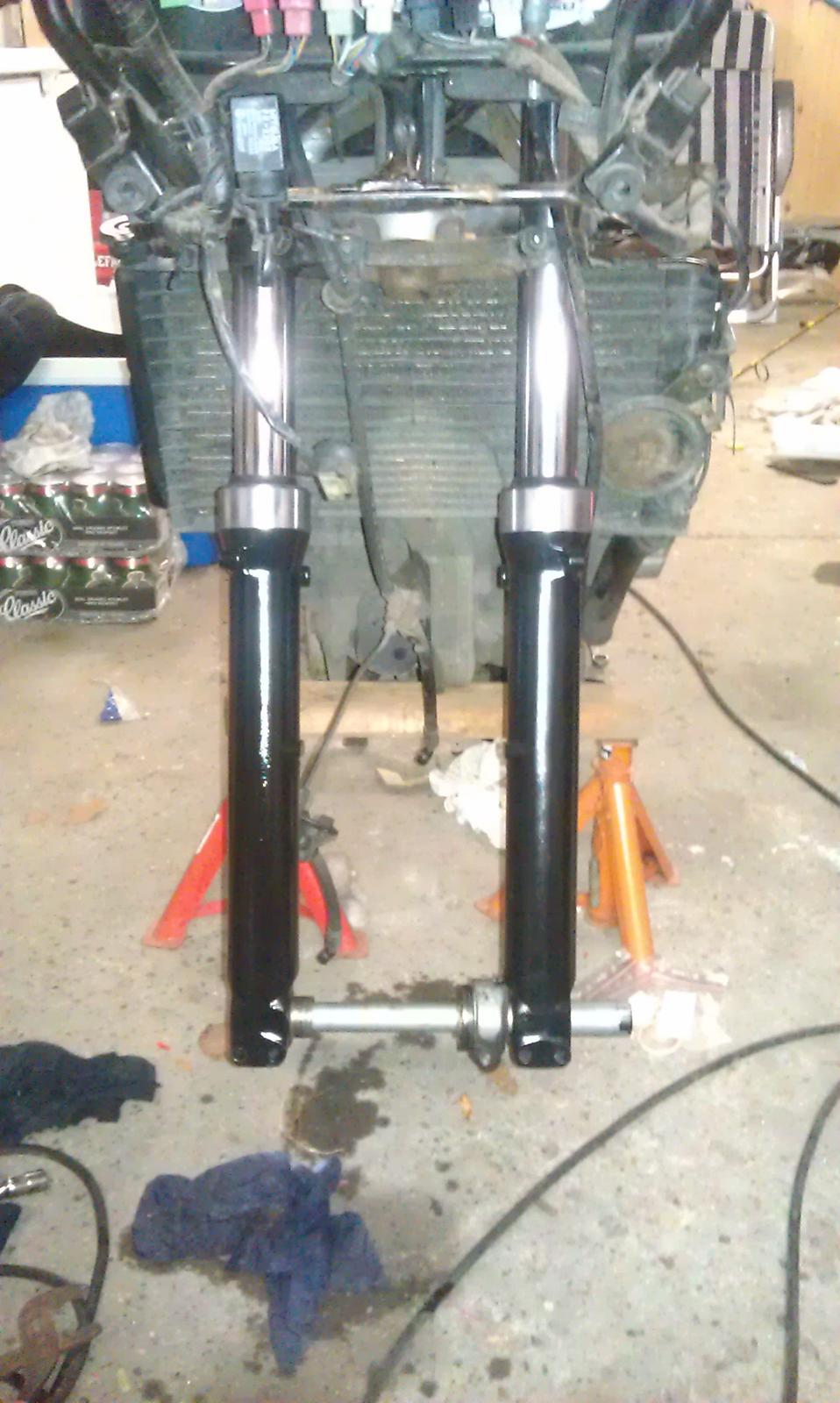 Honda Cbr 600 F2 PC25 - forgafel pakket om og malet billede 13