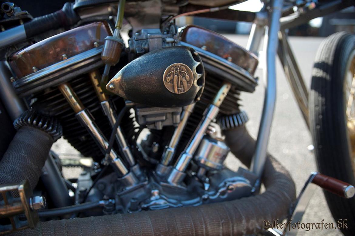 Harley Davidson rat--costum panhead fl billede 2