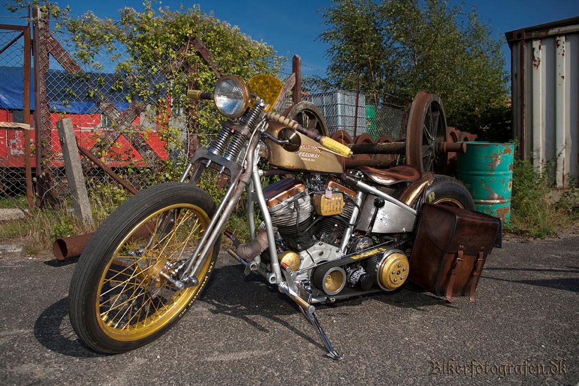 Harley Davidson rat--costum panhead fl billede 7
