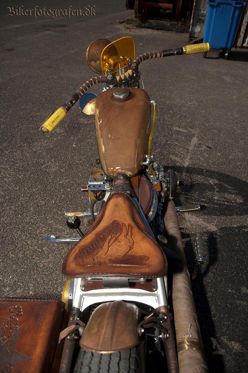 Harley Davidson rat--costum panhead fl billede 10