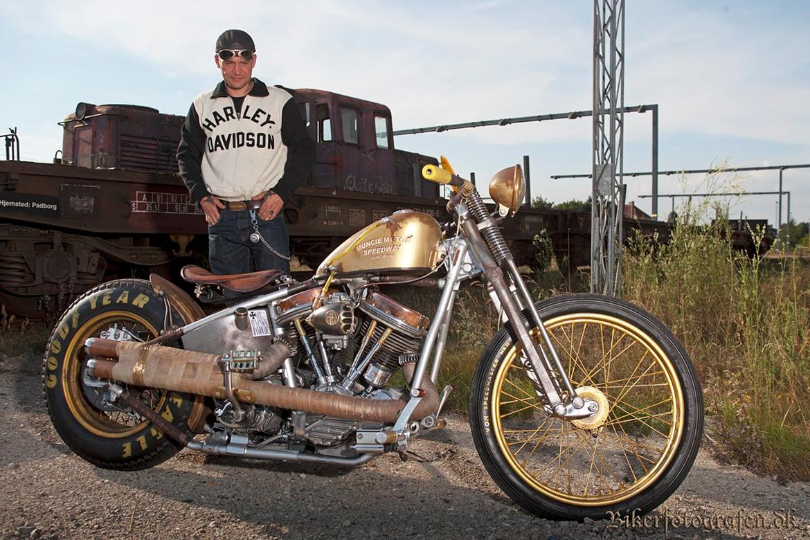 Harley Davidson rat--costum panhead fl billede 5