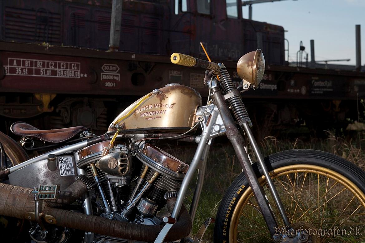 Harley Davidson rat--costum panhead fl billede 18