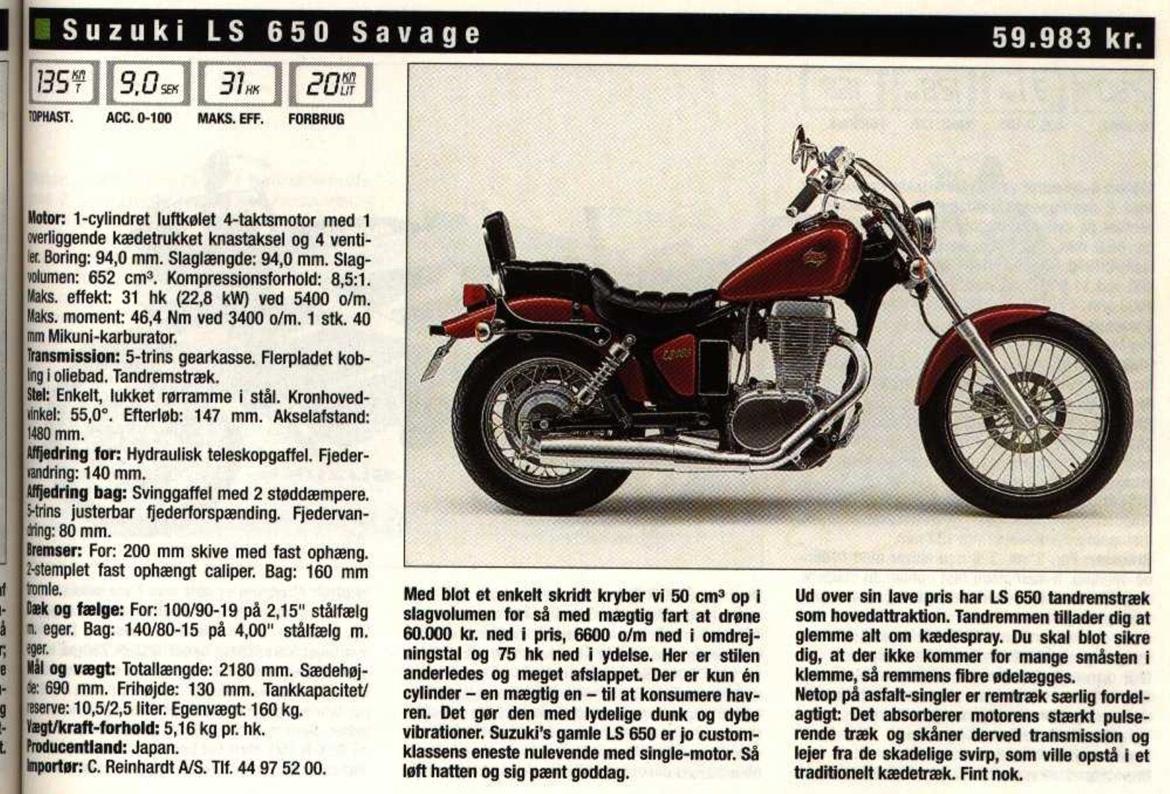 Suzuki LS 650 Savage billede 13
