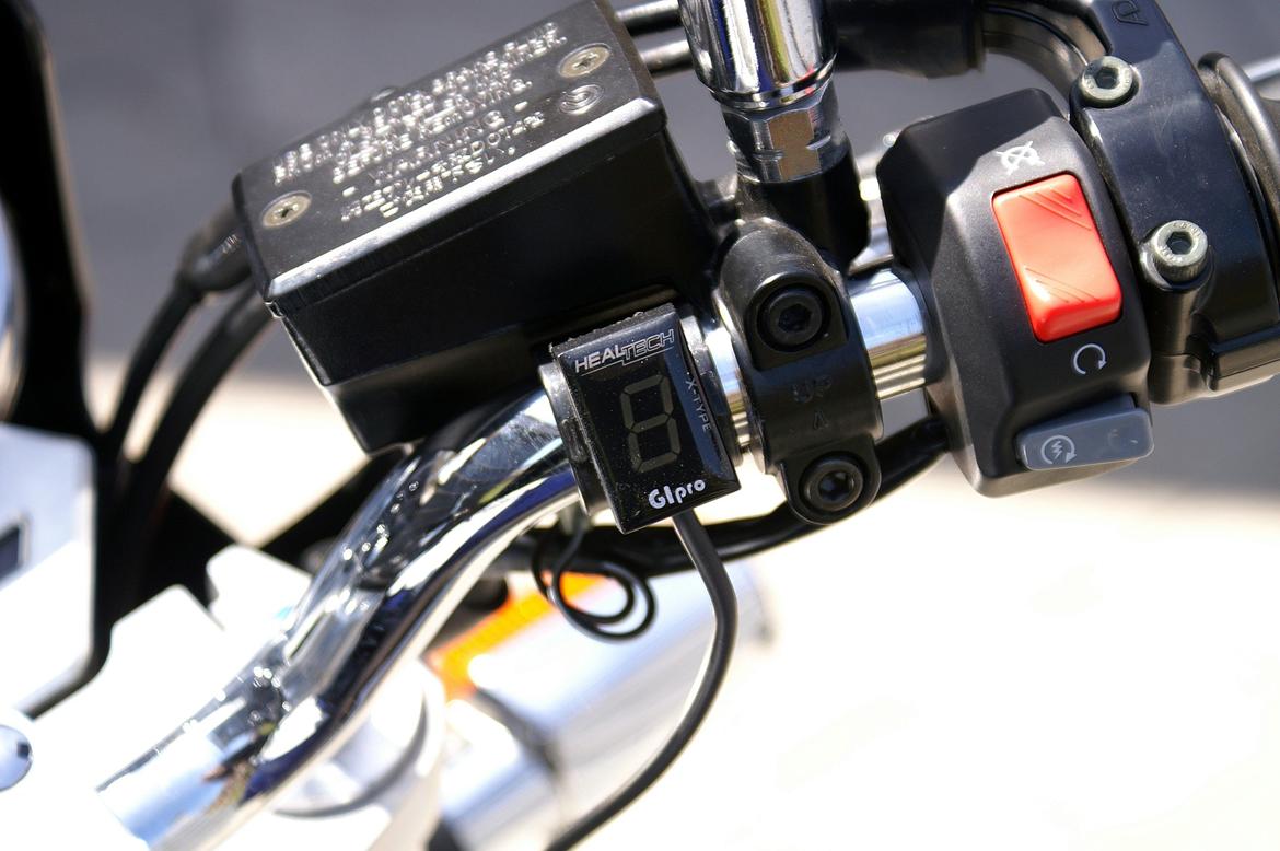 Yamaha XJR 1300 - Gipro gearindikator. - Monteret på en cykellygteholder, billede 5