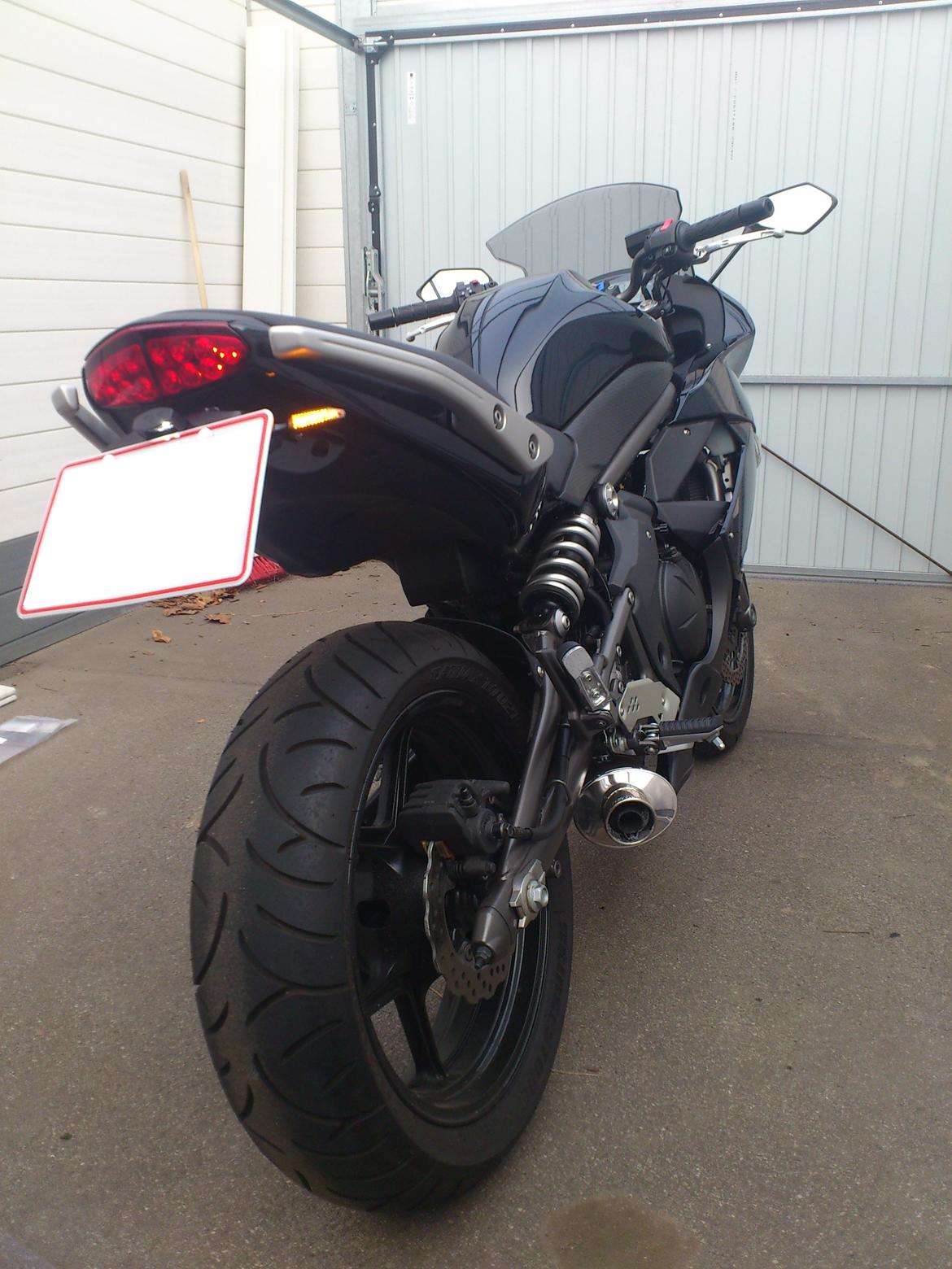 Kawasaki ER6F - Efter montering af LSL Xenolen blinklys billede 12