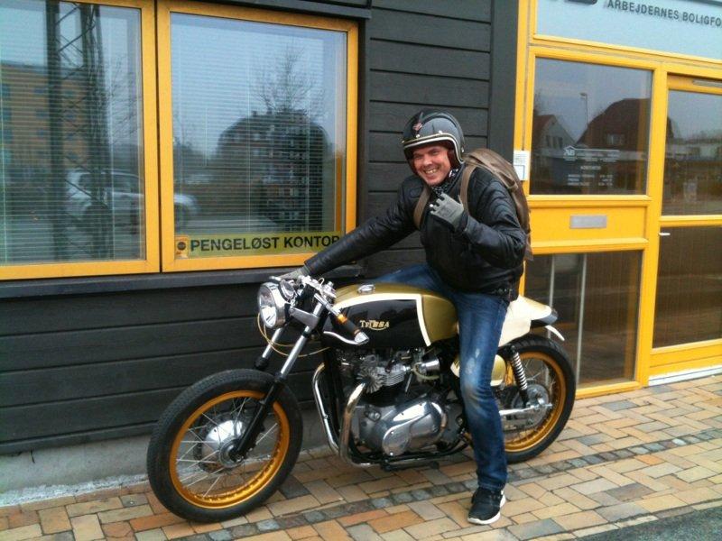 Triumph TRIbsa - Synet og godkendt. på vej til SKAT for plade.... Den blev døbt TRIbsa..... billede 20