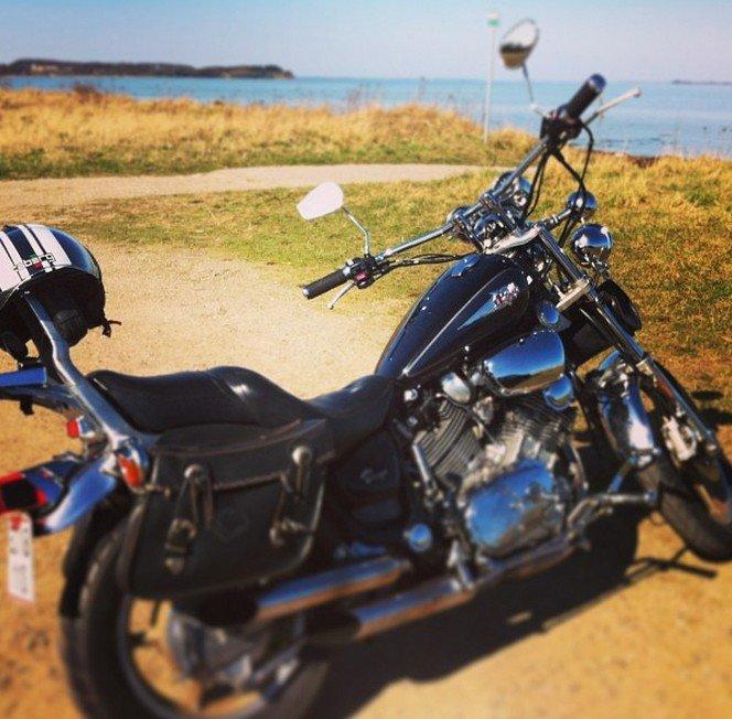 Yamaha XV 700 Virago - Ørby strand maj 2013 billede 9