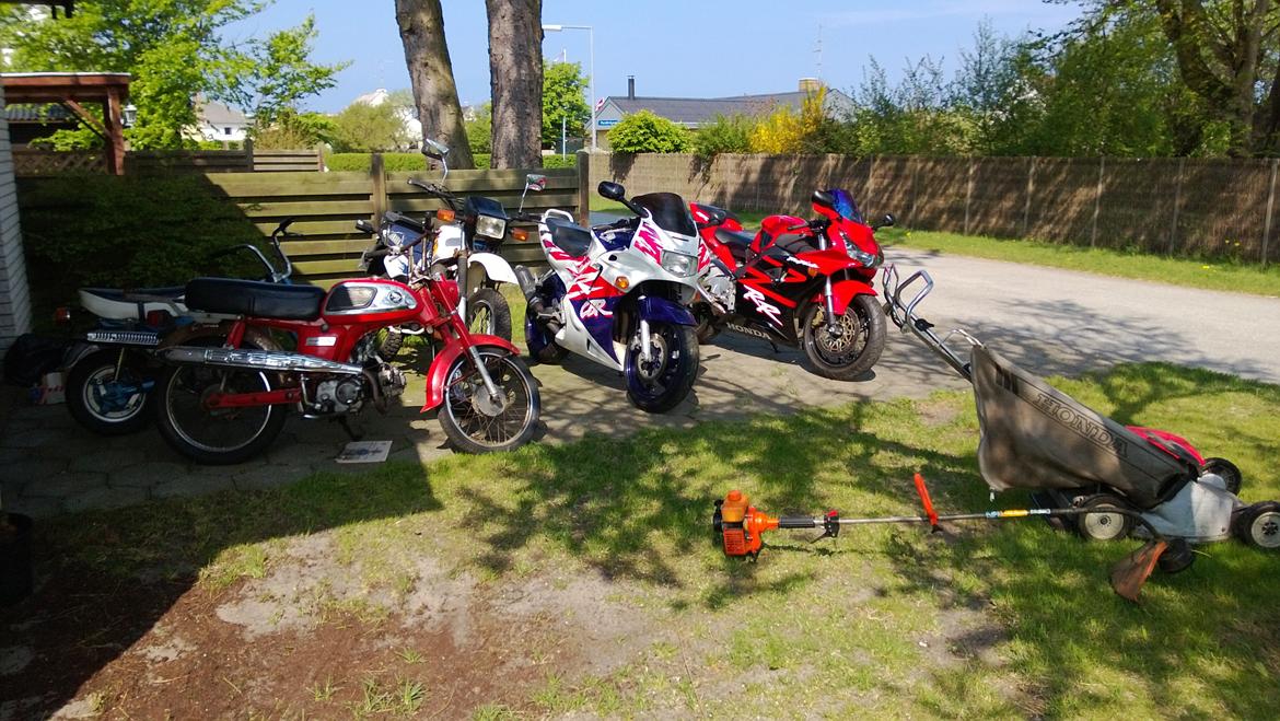 Honda Fireblade 954 - Der skulle lige fejes gulv, så ud måtte maskinerne :) billede 13