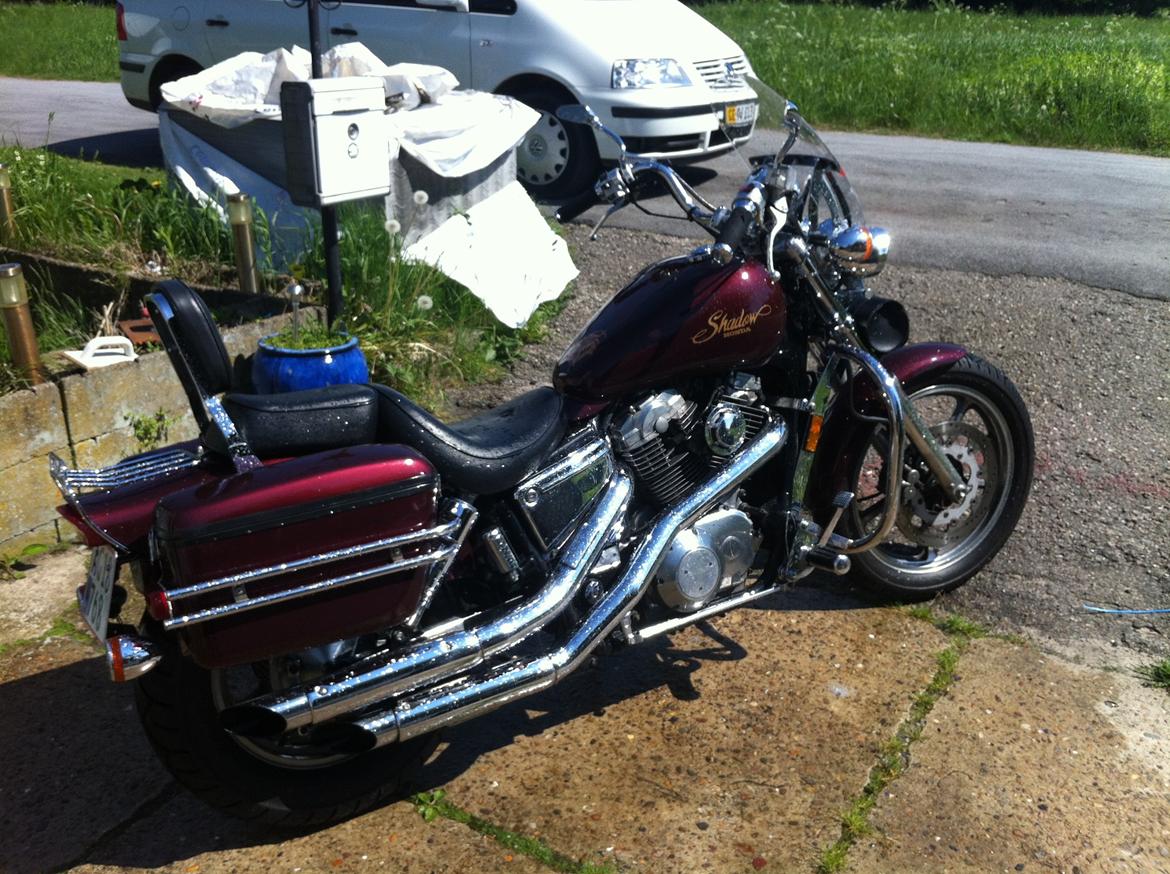 Honda vt 1100 shadow - her er den lige blevet vasket. billede 15