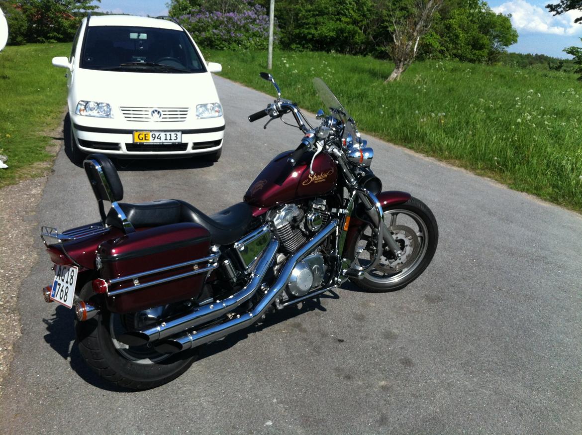 Honda vt 1100 shadow - her er den lige blevet nypudset. billede 1