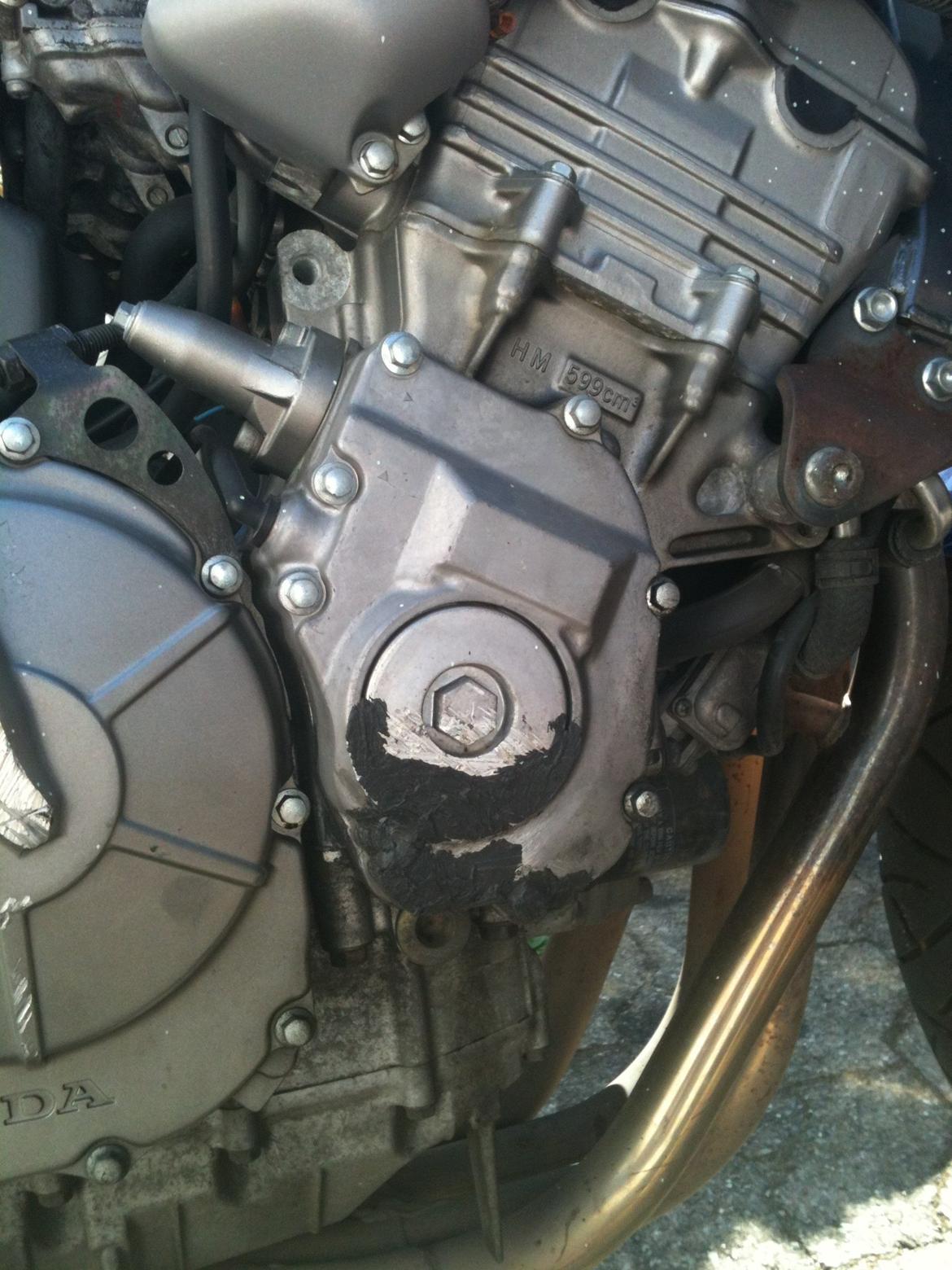 Honda CB600f Hornet - Skade efter den har været væltet billede 12