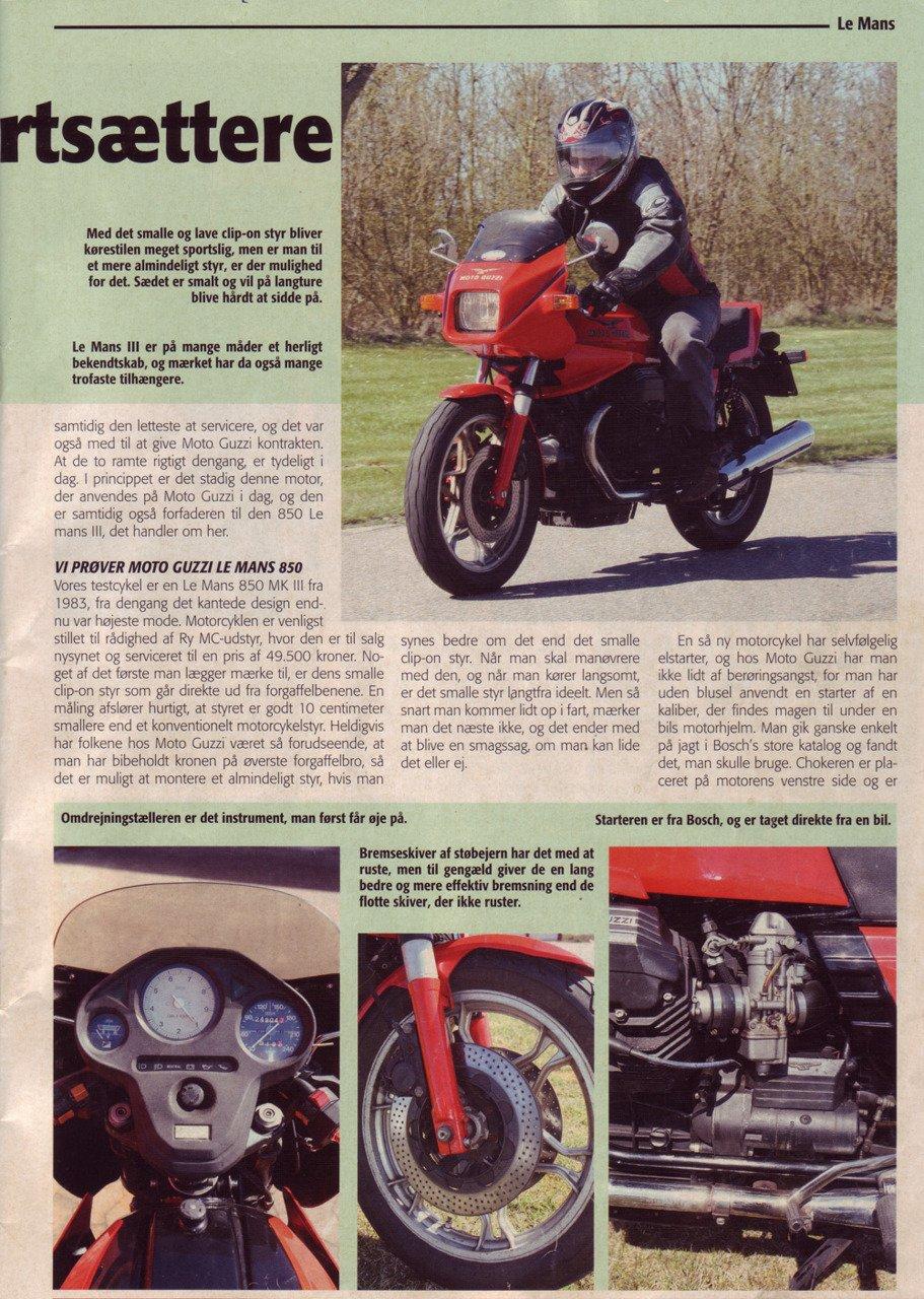 Moto Guzzi 850 Le Mans Mark III - Side 2 af Veteranpostens artikel om lige netop min min Mk III. billede 7