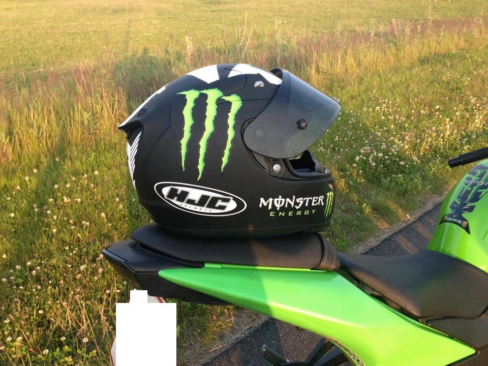 Kawasaki Ninja 250r Monster Edition - Hjelm: HJC RPHA-10+ Ben Spies edition billede 13