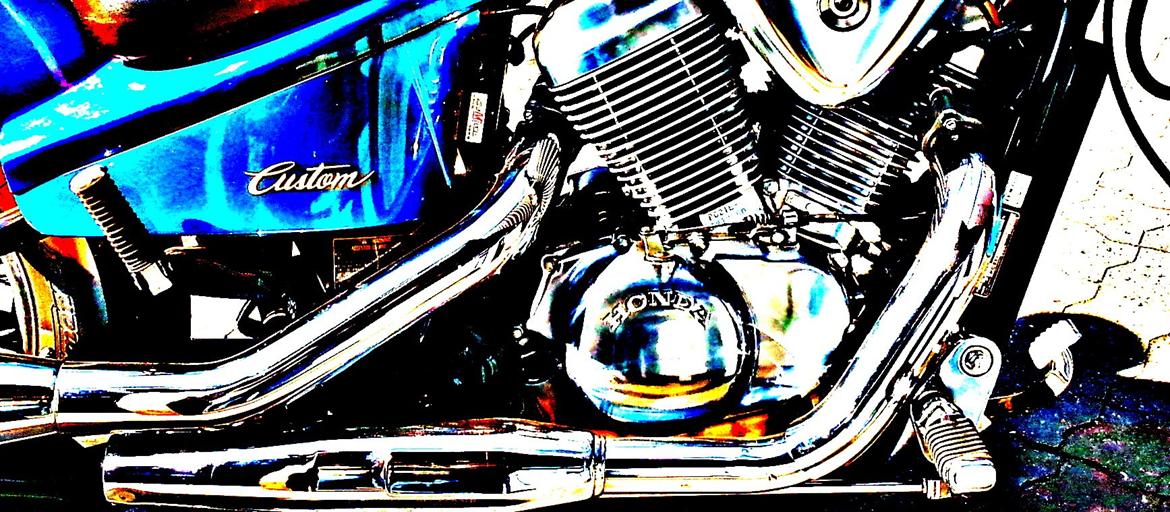 Honda VT 600 - Kamerasjov hjemme i værkstedet
 billede 2