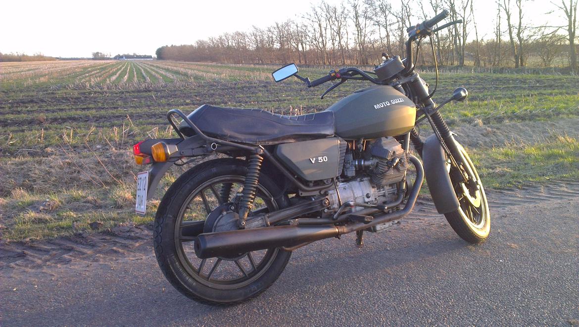 Moto Guzzi V50 NATO Cafe/Bratstyle. - 2 timer efter. billede 29
