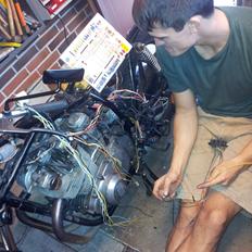 Suzuki GS 450 "Cafe Racer" - Solgt