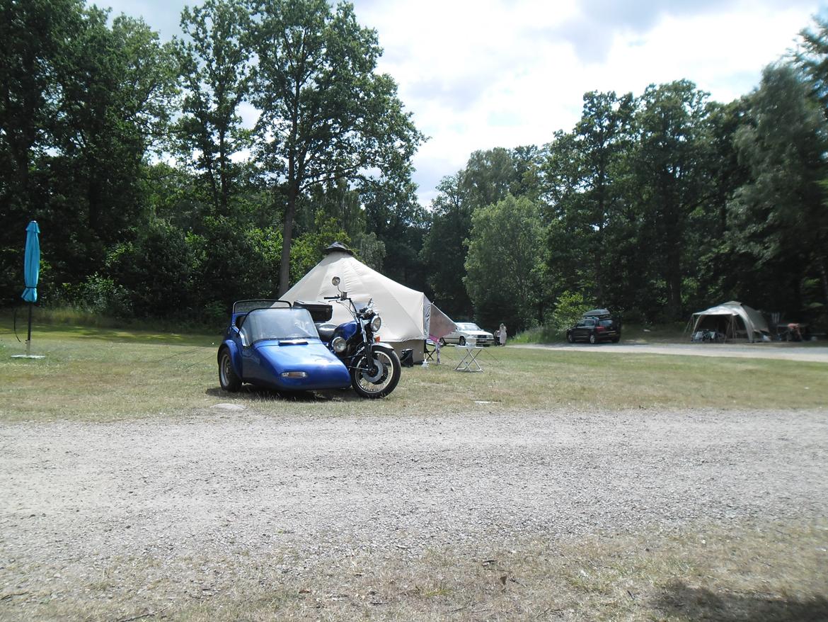 Honda GL 1000 M. Sidevogn - På teltferie med ungerne billede 8