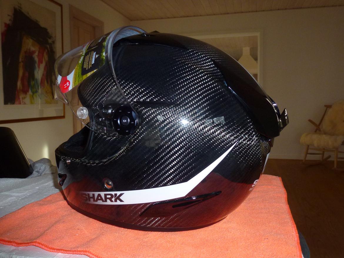 Kawasaki Z750 - Julegaven til mig selv. Den nye Shark Race-R Pro Carbon billede 18