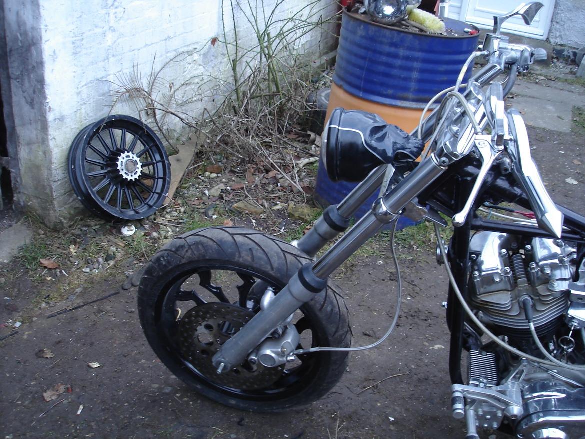Harley Davidson Shovelhead - Min nye fælge.;-) billede 7