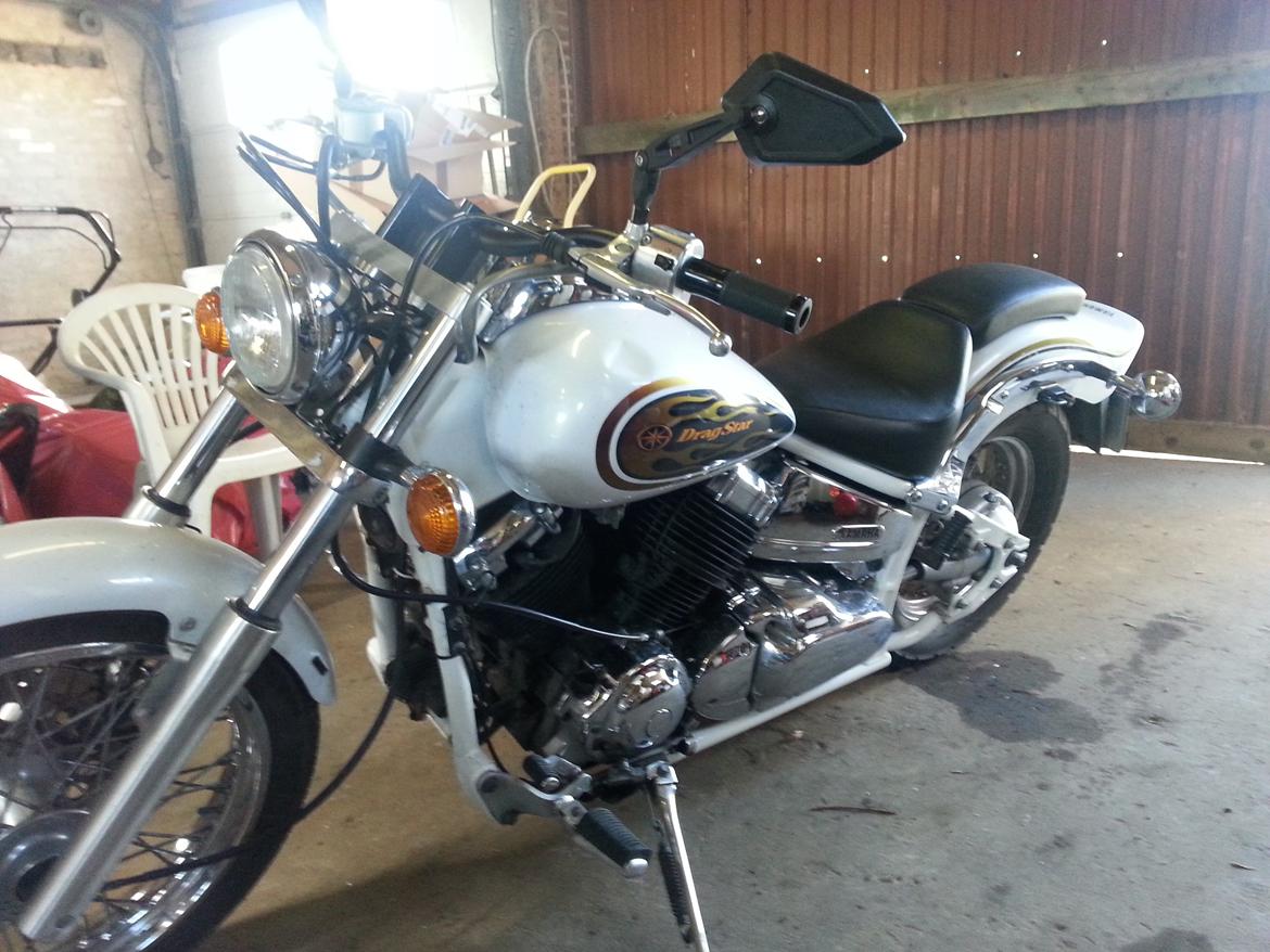 Yamaha xvs 650 Dragstar *Projekt* - Styr, håndtag og spejle skiftet billede 34