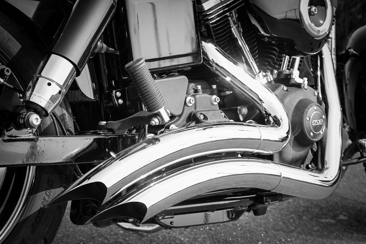 Harley Davidson Fatbob Vivid Black billede 3