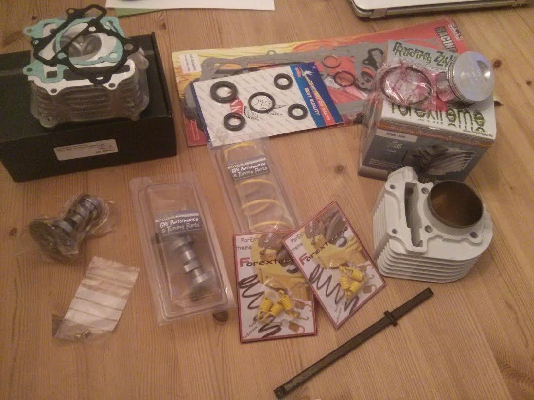 Lifan LT-180 T5 - 175ccm, big valve topstykke og high performance knast billede 9