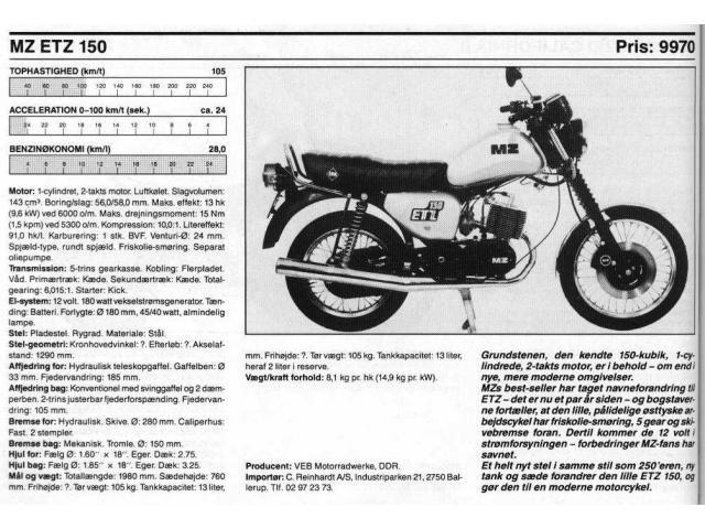 MZ Etz 150 billede 5
