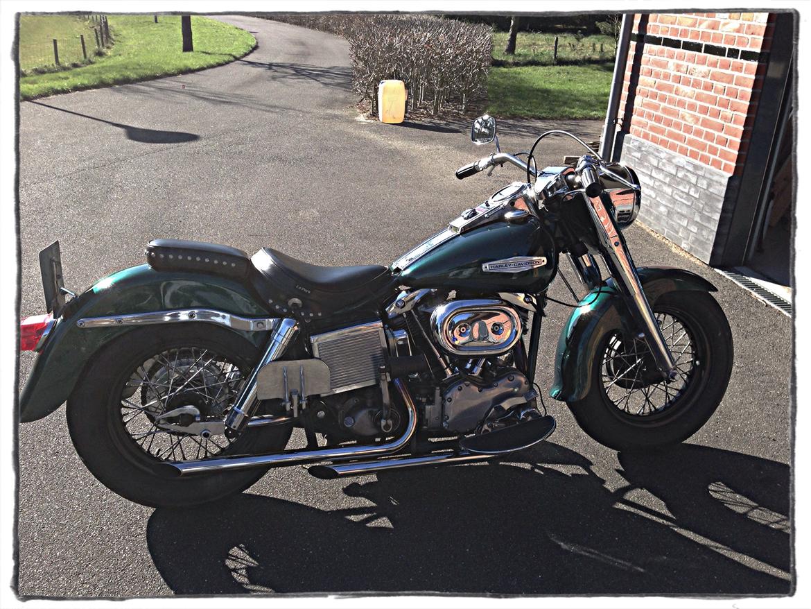 Harley Davidson FLH - Electra Glide (SOLGT) - Fra dagen hvor Skovlen blev hentet hjem billede 14