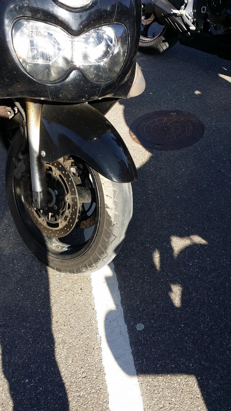 BMW S1000RR - Sløj GSX-F...med et super slick fordæk, set på Roskilde havn billede 9