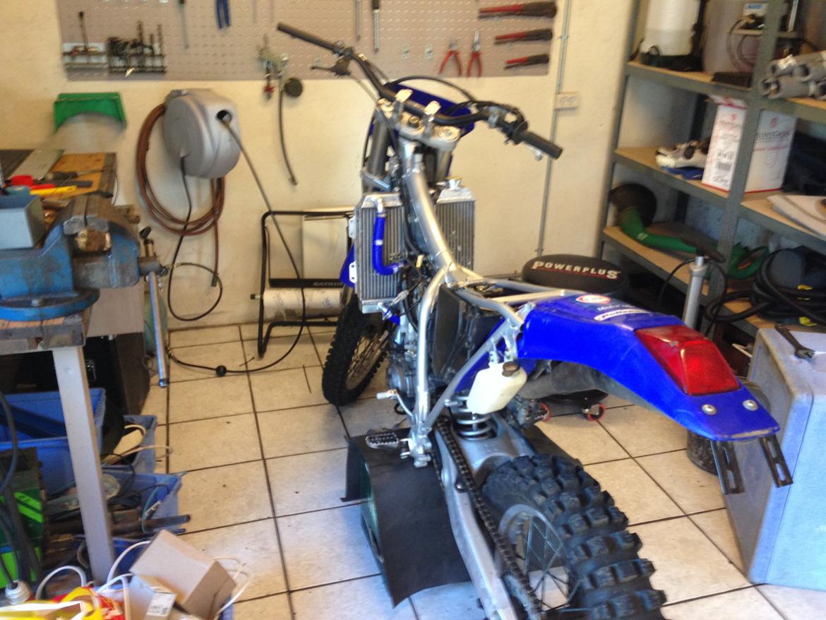 Yamaha WR 400 - Adskilning igen efter første tur 2014 efter total renovering af gearkasse mm. billede 7