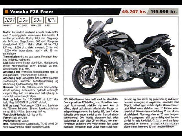Yamaha FZ6 Fazer billede 18