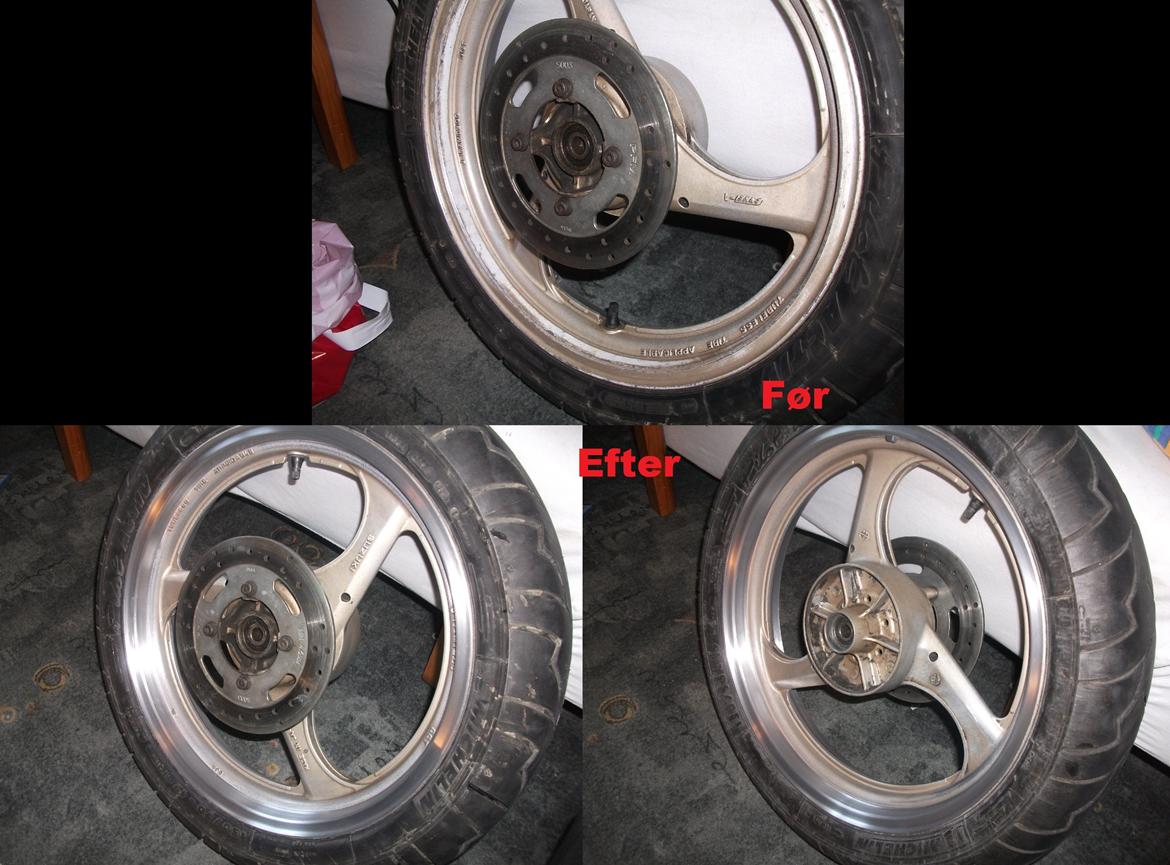 Suzuki GSXR 250 - Så fik fælgene lige en omgang polering, efter mange timers knofedt blev dette resultatet! (Juni 2014) billede 19