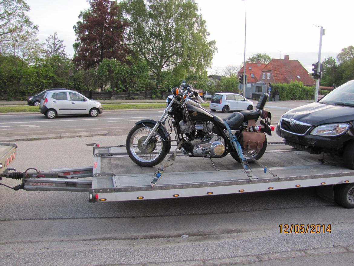 Harley Davidson FXR - Den dag min FXR ankom efter en lang sørejse og en tur på åben ladvogn billede 18